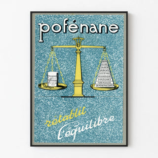 Vintage poster Pofénane – Wall art of balance and well-being