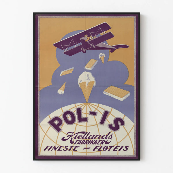Vintage poster Pol-Is Fineste Floteis for wall decoration