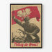 Vintage Polish military propaganda poster