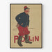 Vintage Polin poster featuring a soldier in blue and red uniform