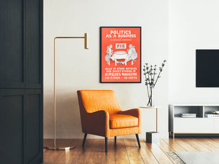 Vintage poster Politics As A Business by J. Lincoln Steffens
