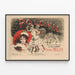 Vintage Poster Polonia Suite of Waltzes on Motifs by F. Chopin by Pierre Muller — framed artwork on a wall