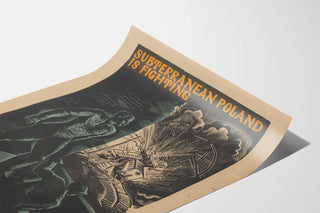Polish Military Propaganda Poster - Subterranean Poland is Fighting