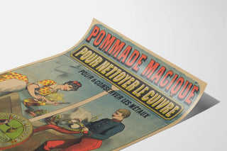 Vintage Poster for Magic Ointment to Clean Copper and Polish Metals