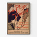 Vintage poster of Pony Tracks illustration in Western style