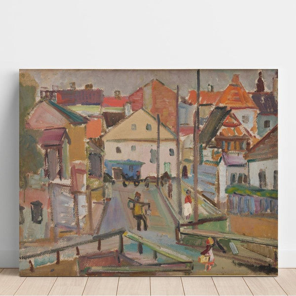 Reproduction of the painting Water Carrier Painting in Krzemieniec - Sasza Blonder