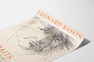 Poster Portraits of Master of Graphic Arts by Leonard Baskin