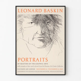 Poster Portraits of Master of Graphic Arts by Leonard Baskin