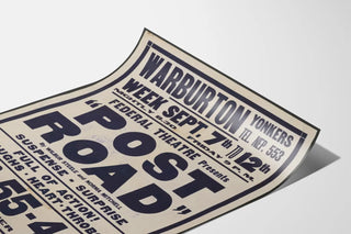 Vintage theatrical poster « Post Road » Federal Theatre
