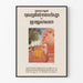 Commemorative poster celebrating the 250th anniversary of Buddha with temple and monks