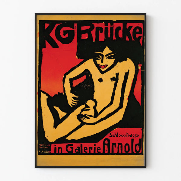 Vintage poster Die Brücke Gallery Arnold wall decoration