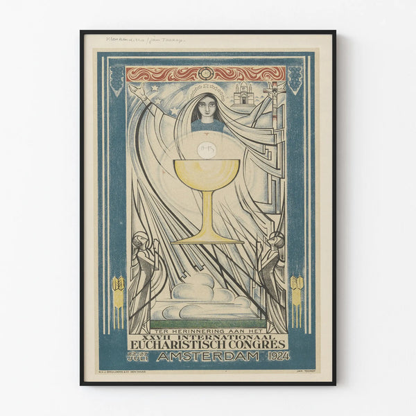Vintage poster for the International Eucharistic Congress Amsterdam 1924
