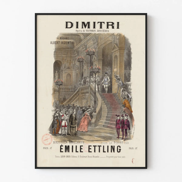 Vintage poster 'Dimitri' by Victorin Joncières for wall decoration