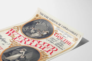Vintage Poster of the Opéra Werther by J. Massenet