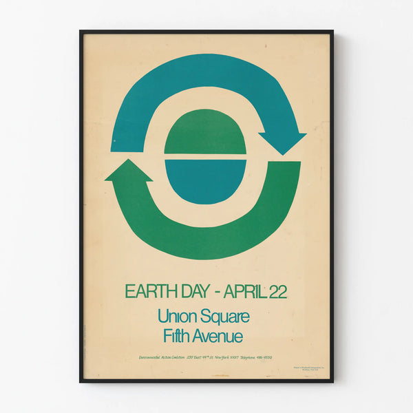 Vintage Earth Day Poster April 22 Union Square
