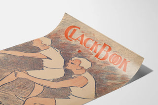 Vintage poster of two athletes at the start of a race