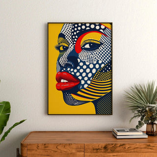 Pop Art Painting - Pop Face | Art print Wall Decoration Painting poster copy