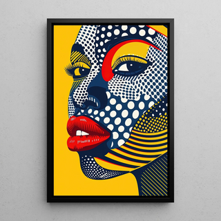 Pop Art Painting - Pop Face | Art print Wall Decoration Painting poster copy