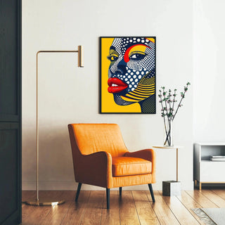 Pop Art Painting - Pop Face | Art print Wall Decoration Painting poster copy