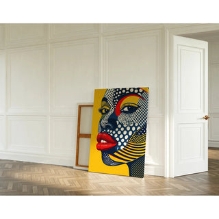 Pop Art Painting - Pop Face | Art print Wall Decoration Painting poster copy