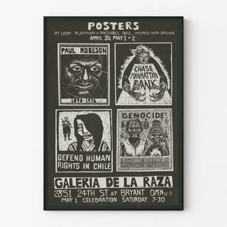 Engaged black and white poster by Leon Klayman and Rachael Bell