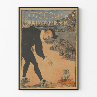 Vintage poster Potolowsky Berlin Der Handschuh
