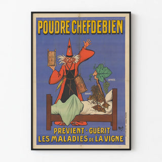 Vintage Poster Poudre Chefdebien - Diseases of the Vine