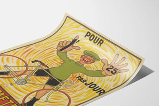 Vintage advertising poster for Meteor bicycle
