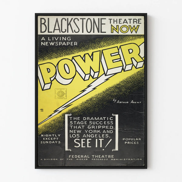 Vintage Theater Poster Power Blackstone