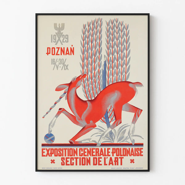 Vintage Poster for the Polish General Exhibition Art Poznań 1929