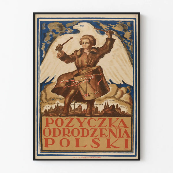 Vintage Poster Pożyczka Odrodzenia Polski - Patriotic Wall Decoration
