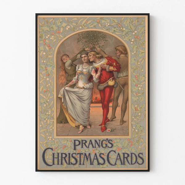 Vintage Poster Prang's Christmas Cards Wall Decoration Christmas