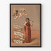Vintage Poster Prang's Valentine Cards with Woman and Angels