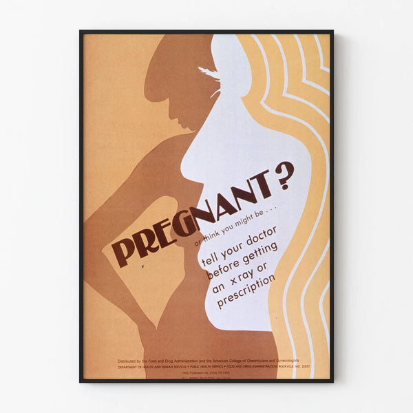 Vintage educational poster on pregnancy and health