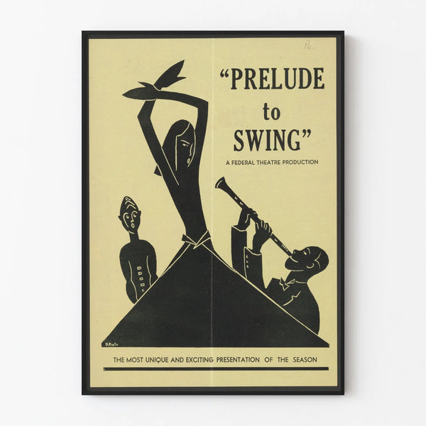 Vintage Poster Prelude to Swing Federal Theatre