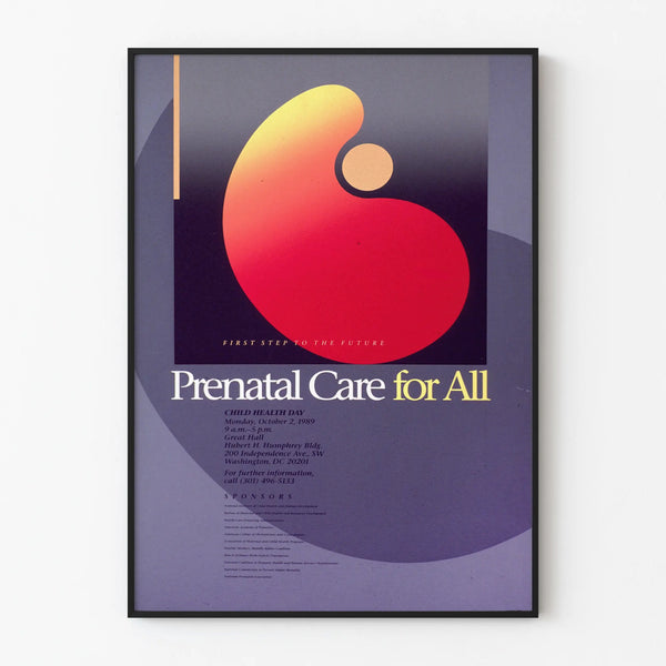 Wall decoration poster 'Prenatal Care for All' in modern design