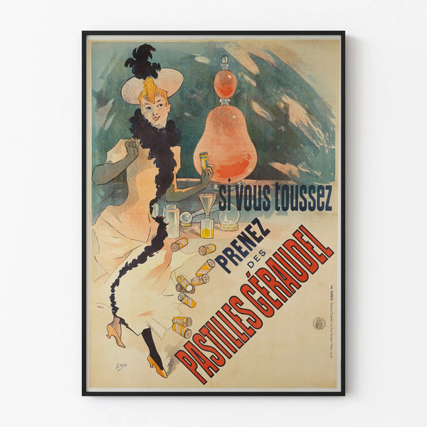 Vintage Poster Advertising Géraudel Lozenges