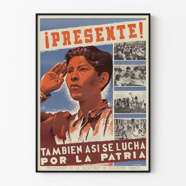 Vintage Mexican patriotic poster - Presented!