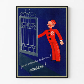Vintage Lactobyl red and blue advertising poster