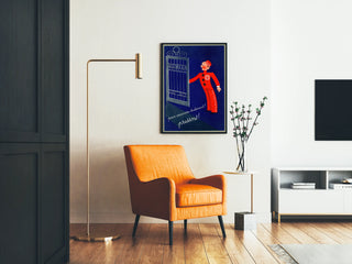 Vintage Lactobyl red and blue advertising poster