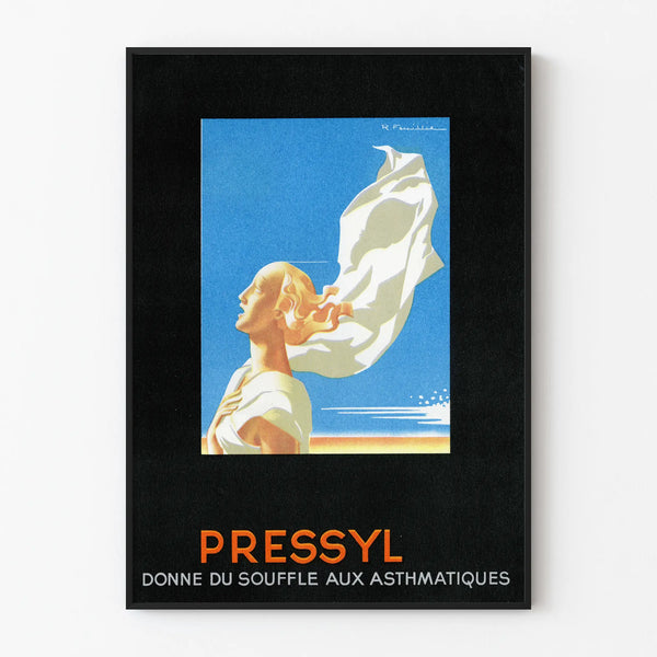Vintage Pressyl poster for asthmatics