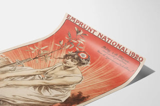 Wall decoration poster National Loan 1920 - Theme peace and patriotism