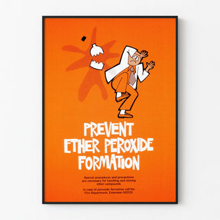 Vintage Poster on Peroxide Ether Prevention Training