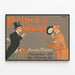 Vintage poster of Prince of Wales masculine fashion Berlin — framed artwork on a wall