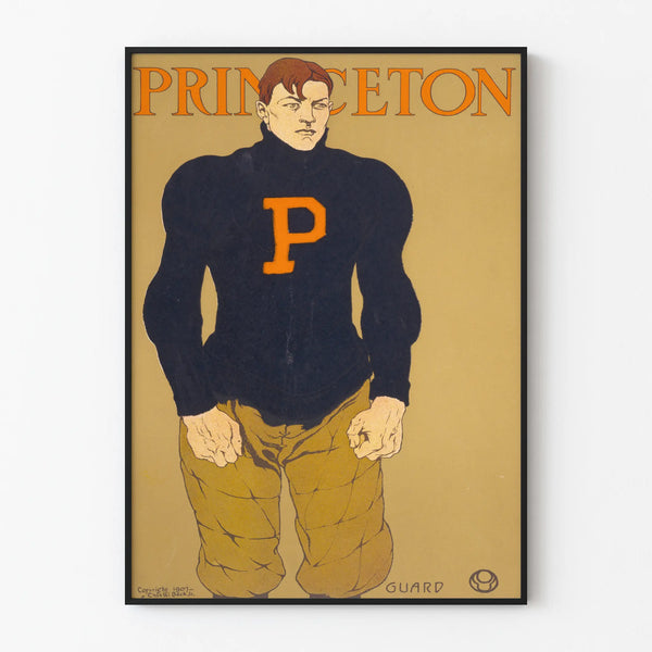 Vintage University Poster Princeton Football 1907