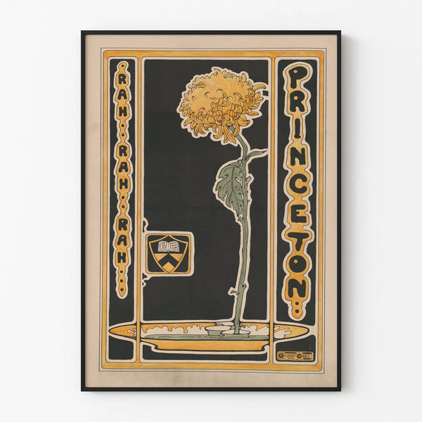 Vintage Princeton Rah Rah Rah floral wall decoration poster