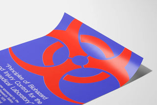 Biohazard poster for medical laboratory wall decoration