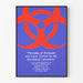 Biohazard poster for medical laboratory wall decoration
