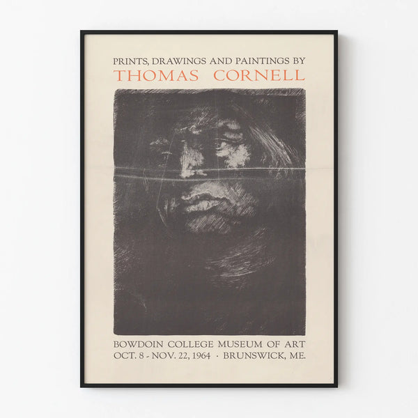 Thomas Cornell Art Poster - Exhibition 1964 at Bowdoin College Museum of Art