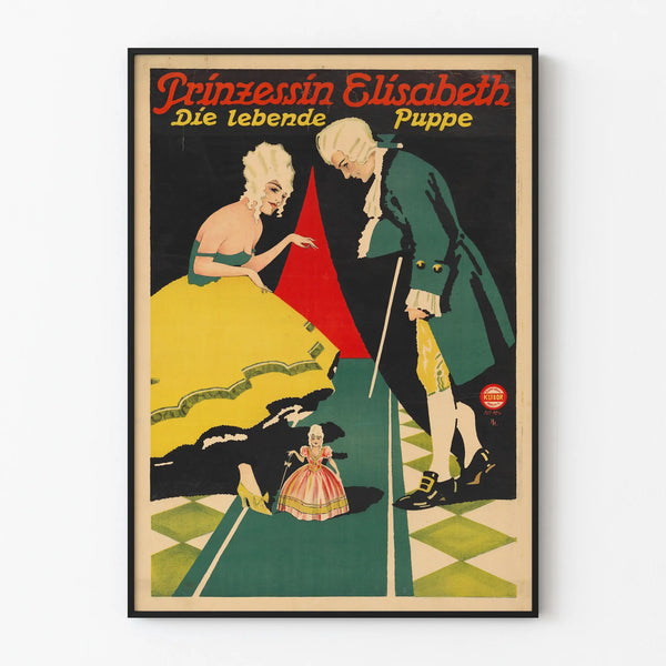 Vintage poster Princess Elisabeth The Living Doll wall decoration